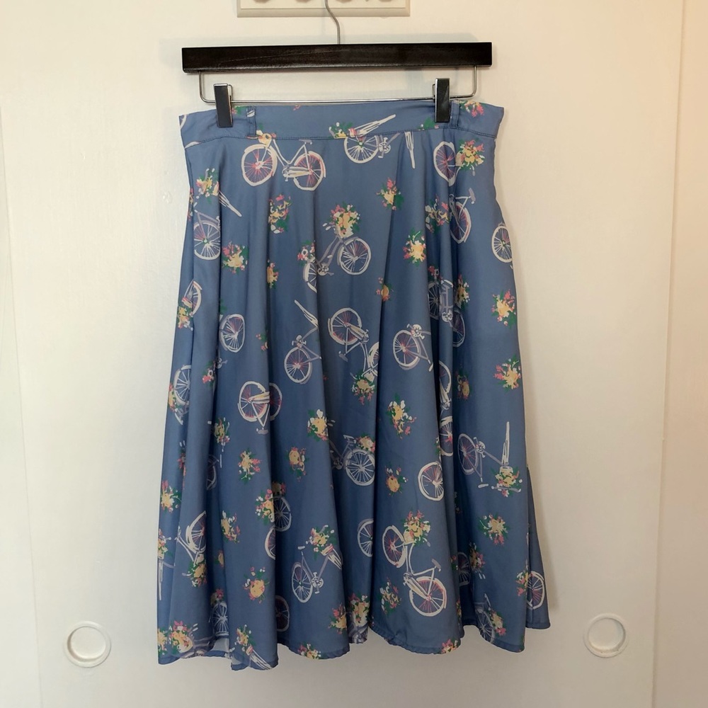 ModCloth bicycle print skirt